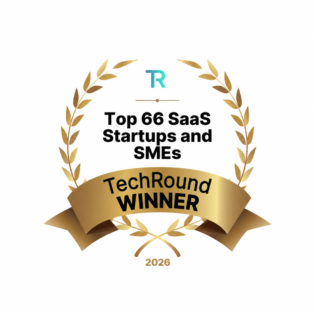 TechRound Winner 2026 badge — Top 66 SaaS Startups and SMEs